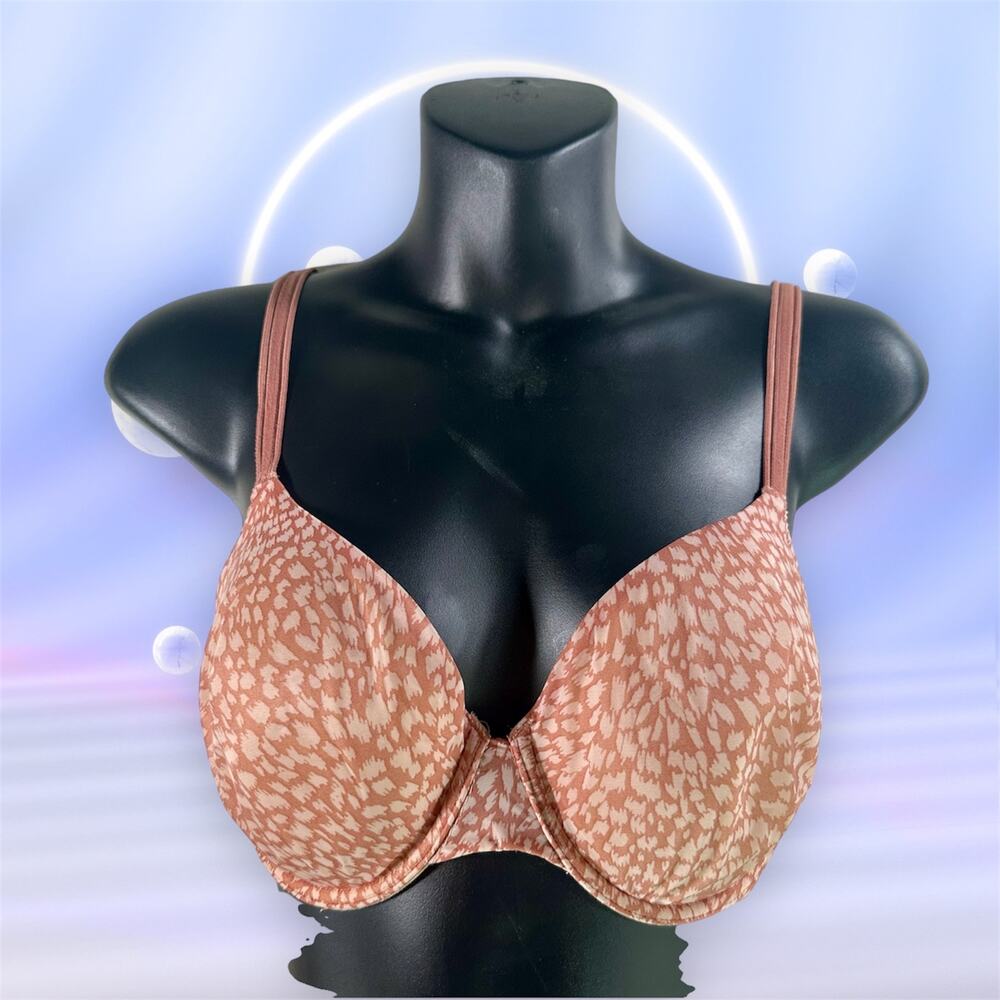 Victoria's Secret Women's 36D Tan Beige Lined Perfect Coverage Bra Underwire